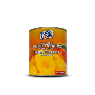 PESSEGO EM CALDA FOOD LOVE 12 X 820G