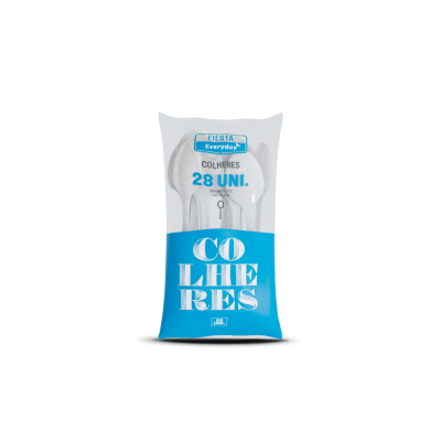 Colheres Plástico Branco